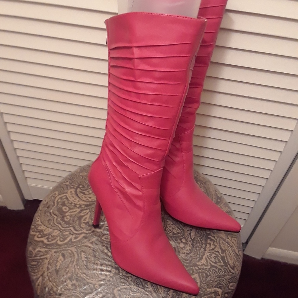 Mid Calf Heeled boots
